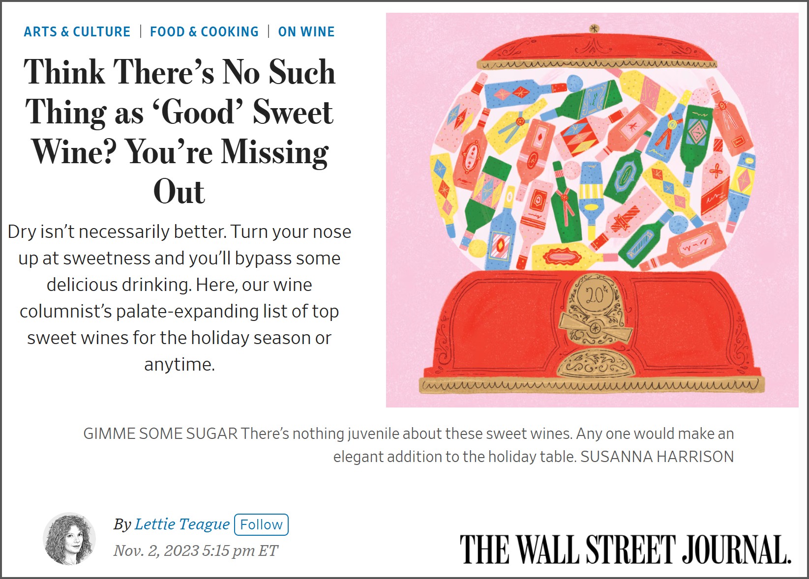 The Wall Street Journal მარანი ქინძმარაულის შესახებ