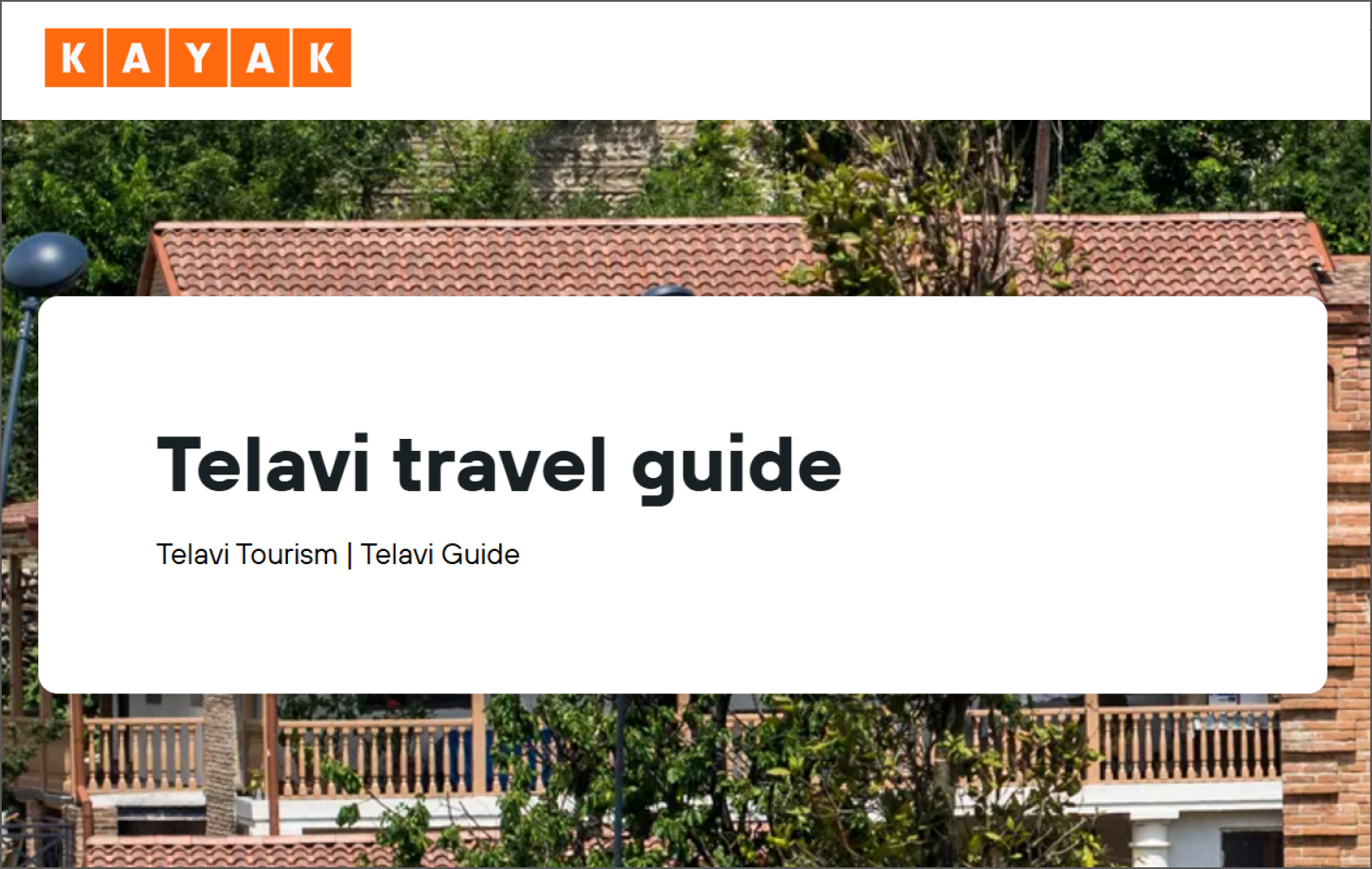 MARANI Featured in KAYAK Travel Guide